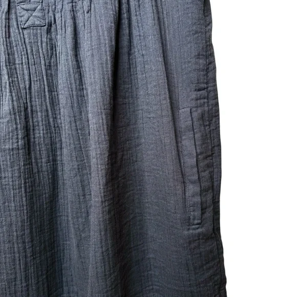 NEW Quince 100% Cotton Gauze Sleeveless Indigo Women’s Swing Mini Dress Sz S - Picture 6 of 15